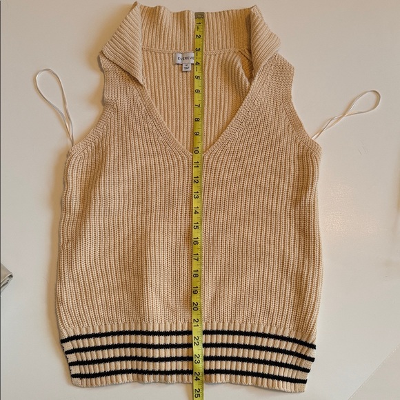 Evereve Cream Knit Collared Sweater - Picture 7 of 8